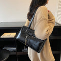 Niche style design belt buckle bag for women accessible luxury texture armpit bag 2025new arrivaleasiest for matchwork clothing work shoulder bag
