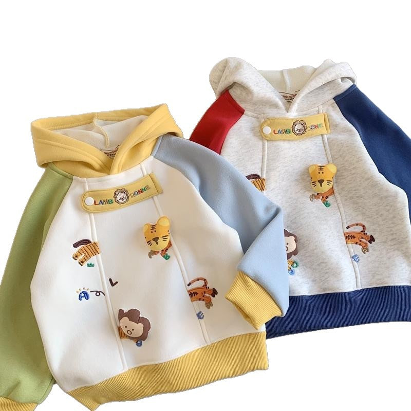 fall/winter new arrival: boys' relaxed fit casual crewneck long sleeve base layer sweatshirt - wholesale children's clothing