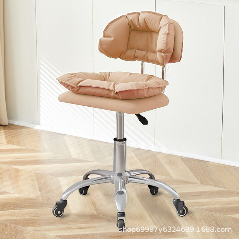 Beauty Chair Nail Art Eyelash Stool Barber Shop Backrest Lifting Chair Household Girls Bedroom Dressing Stool