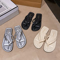 Women's flat flip-flops - new summer collection: stylish, versatile, and perfect for casual wear, beach vacations, and sunbathing