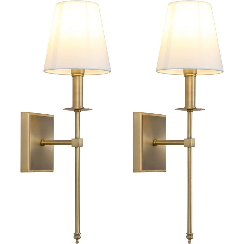 Cross-border special iron bedside wall lamp, living room background wall, American rural industrial simple staircase aisle lamp