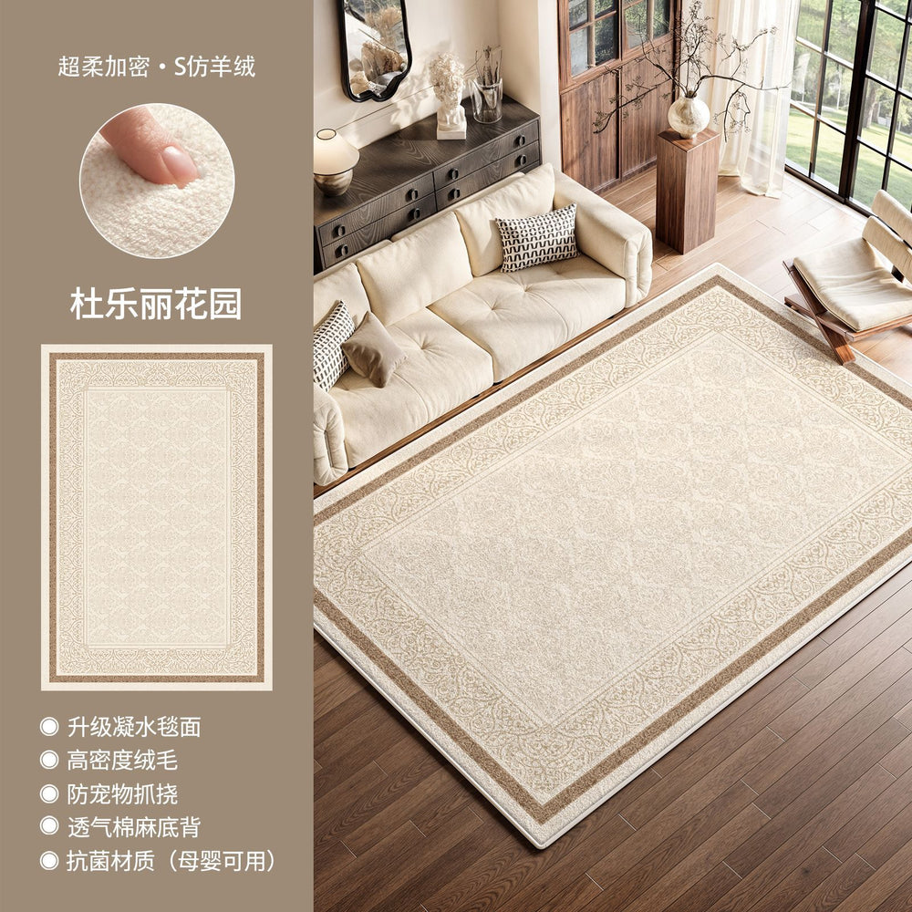 Persian-style carpet, new thickened home carpet for living room, waterproof and easy-care floor mat for bedroom, wholesale and customization available