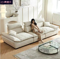Sailboat sofa backrest adjustable sofa living room large sitting deep popular cat-proof cream style straight sailboat sofa