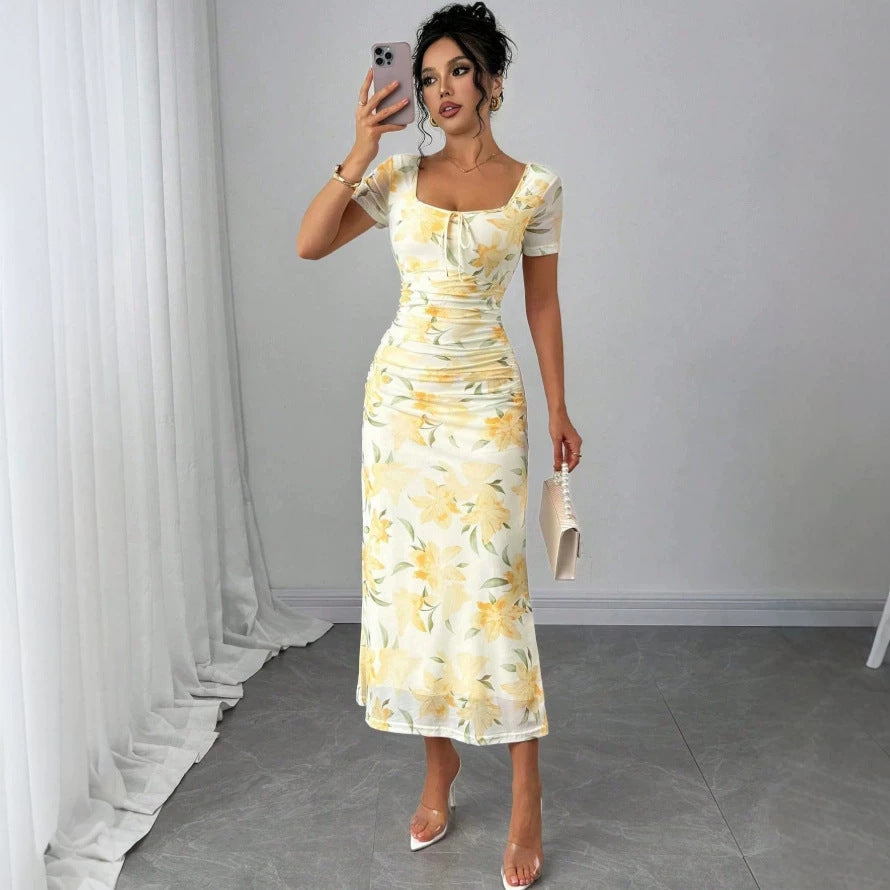 european and american style sexy fashion dress - slim fit, figure-flattering, elegant women's dress