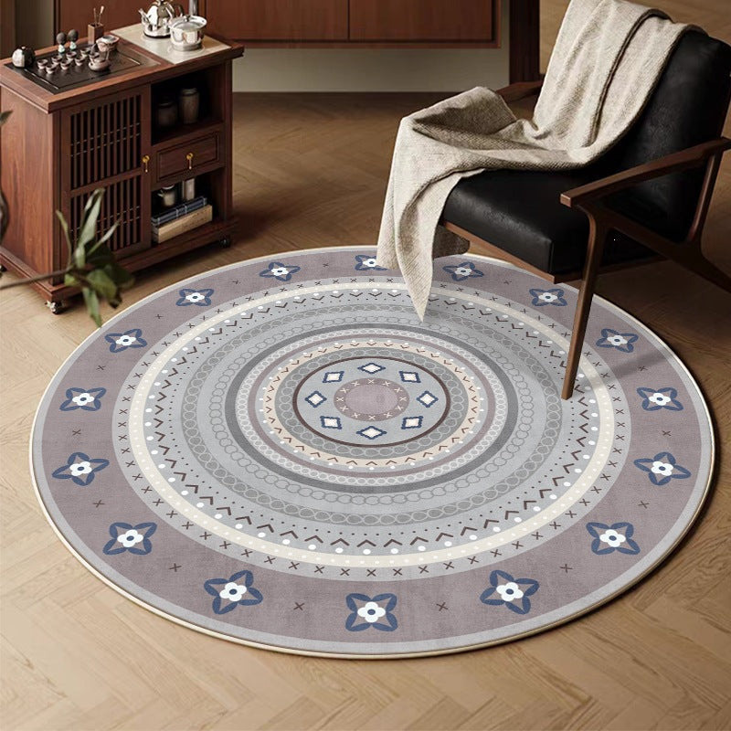 retro round for home living room sofa coffee table carpet imitation cashmere hanging basket foot mat persian bedroom bedside blanket