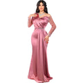 new european and american style plus size african women's bridesmaid dress  train evening gown