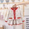Girls' cardigan sweater set - autumn  collection - baby girl's outerwear - chanel-inspired girls' outfit