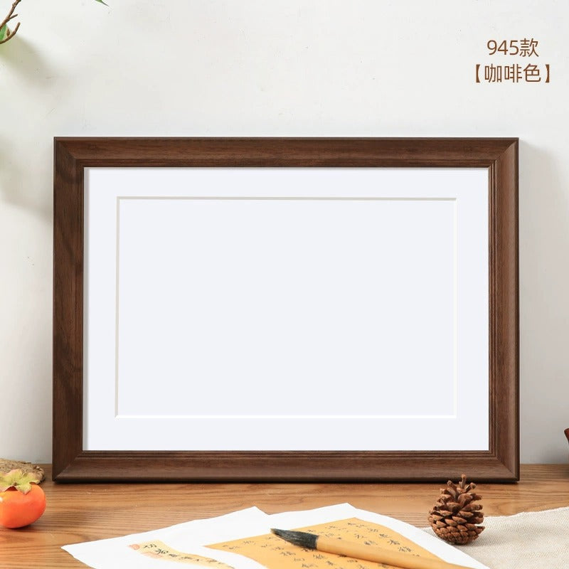 Photo frame empty frame A3a4 desktop table setting calligraphy and painting calligraphy picture frame mounted four 4K open 8 puzzle outer frame wall hanging DIY