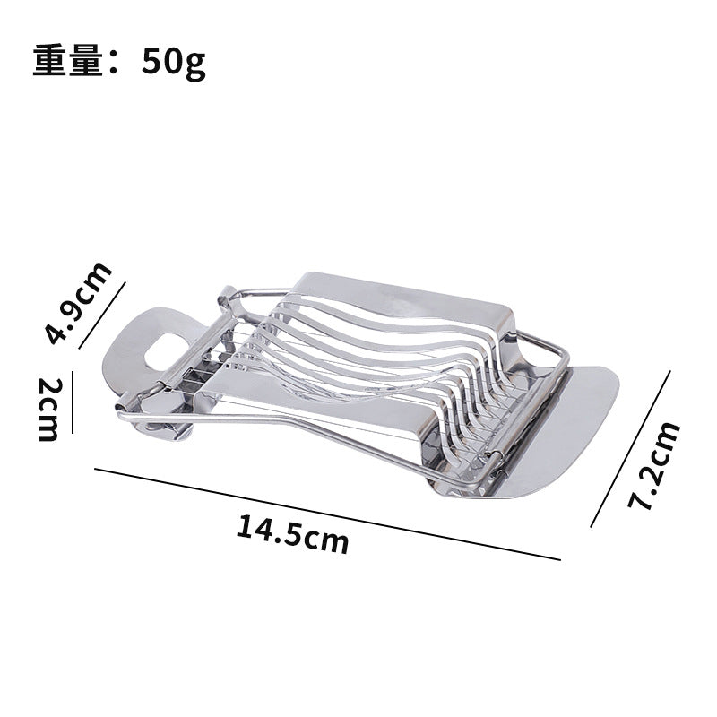 stainless steel egg slicer - multifunctional egg cutter for quick slicing, fancy egg cutting, and fruit slicing
