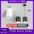 Downlight without opening 3.5inch 4inch 5inch 6inch ceiling downlight round shopping mall office building hairdressing store hanging wire spotlight