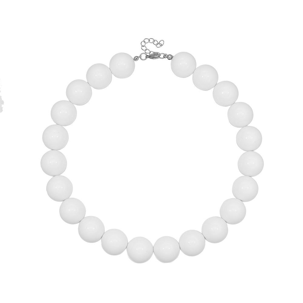 Amazon's new jewelry acrylic beaded necklace resin colorful beaded stylish necklace necklace for men and women