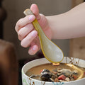 Creative kitchen ceramic tableware small spoon japanese retro cute high-value household spoon soup spoon rice spoon
