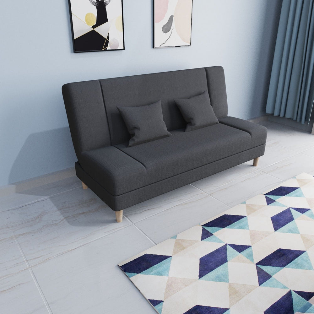 Multifunctional sofa bed - convertible fabric sofa, easy-to-assemble single sofa bed for living rooms, rental properties, and small apartments