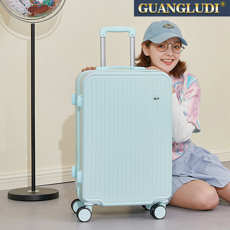 Luggage multi-capacity 26-inch new material trolley case universal wheel 24-inch strong password suitcase wholesale