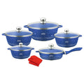direct supply royal dessini non-stick pot soup pot frying pan aluminum pot 12-piece pot set