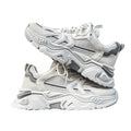 Men's winter breathable 2025 new trendy versatile youth sports casual chunky sole height increasing white dad shoes
