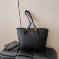 large-capacity casual tote bag classy sense of retropure color shoulder bag 2026new arrivalfashionwork clothing women's bag