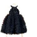 summer haute couture bowknot backless tiered dress - girls' birthday party princess dress wholesale