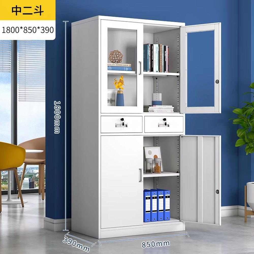 Office filing cabinet, metal cabinet, low cabinet, financial information file cabinet, floor-standing lockable storage cabinet, computer desk side cabinet
