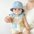 Summer lightweight newborn baby clothes - cute cartoon sleeveless romper for boys and girls, perfect for first birthday celebrations