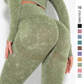 Ready-to-ship european and american style seamless, washable, moisture-wicking, sexy peach lift, sweat-wicking yoga pants, workout leggings, and base layer leggings