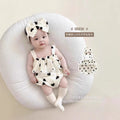 Personalized baby bag butt summer oem sample processing gauze sweat-absorbent cotton wide shoulder rompers infant summer clothing
