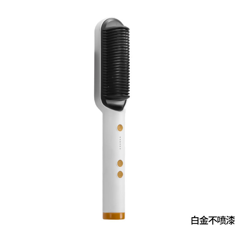 Wholesale straightening & curling hair brush - amazon cross-border listing - hair straightener & curler for women & men - wet & dry use