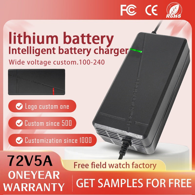 84v5a lithium battery charger ternary lithium iron phosphate 84v87.6v88.2v8a high power intelligent fast charging