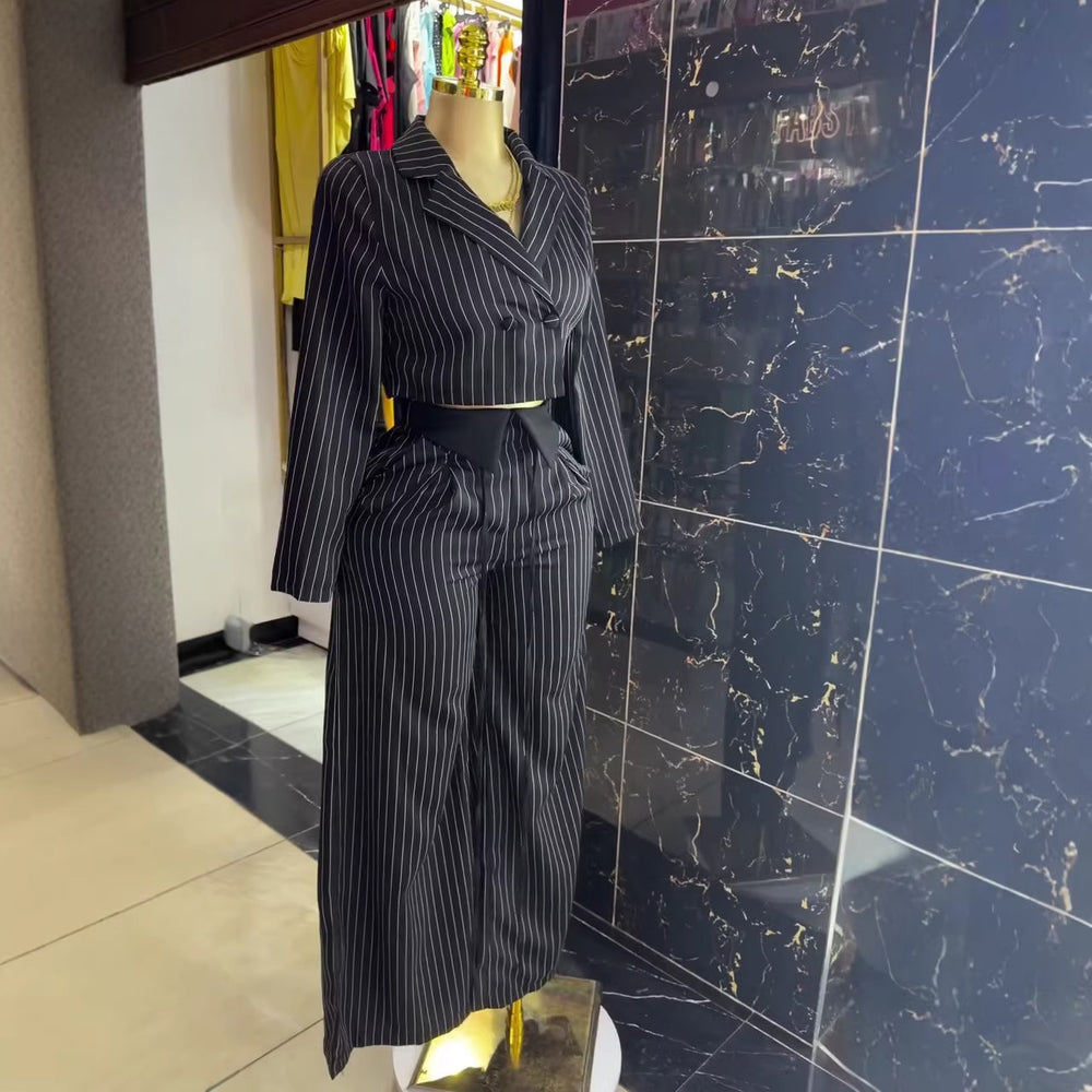 Fashion cross-border women's clothing  spring new arrivalelegantwork clothingshort suit outwearloose pantscasualsuit