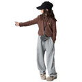 Girls' active pants - new autumn/winter  collection - stylish korean-inspired casual pants for mid-to-large children - kids' curved hem fleece-lined sweatpants