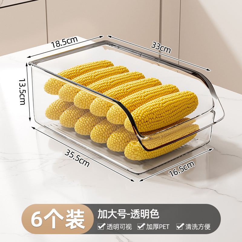 Refrigerator organizer drawer - food-grade kitchen storage box for vegetables, eggs, and freezer - the ultimate kitchen gadget