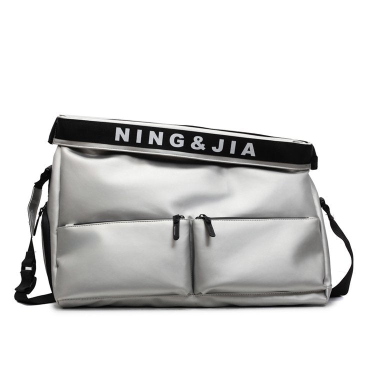Sports fitness bag, men's and women's fashion, hand-held travel bag, multi-pocket short-distance luggage bag, crossbody boarding bag wholesale