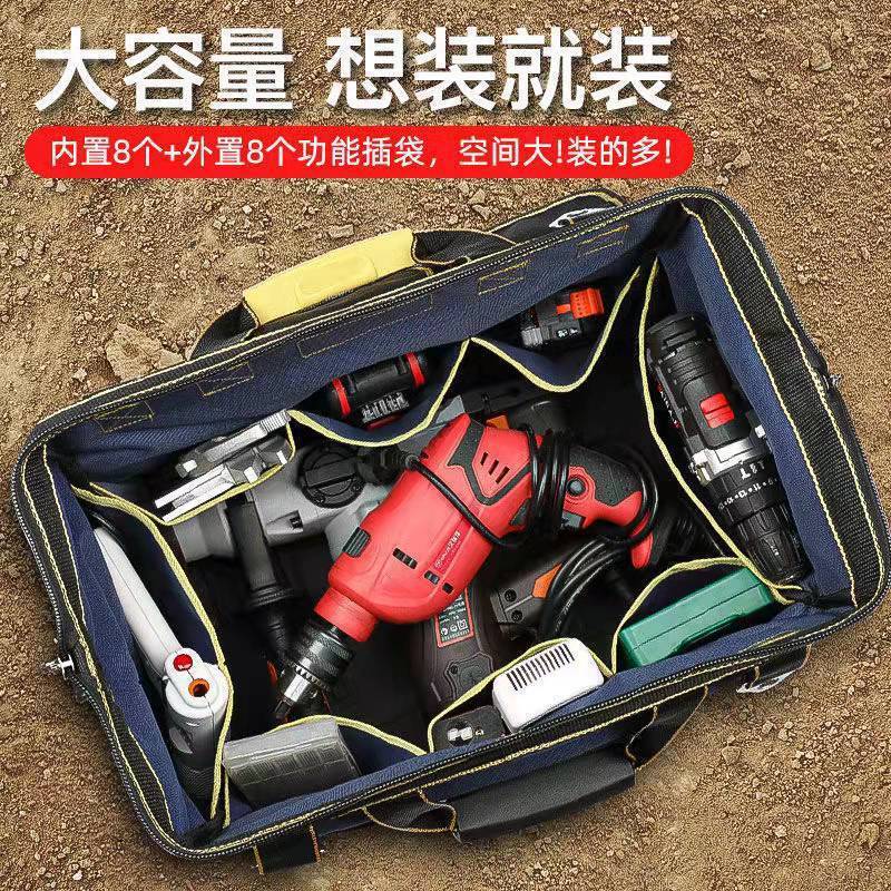 Arrize tie rod toolkit wholesale strong and durable repair canvas storage bag toolbox wood electrician special