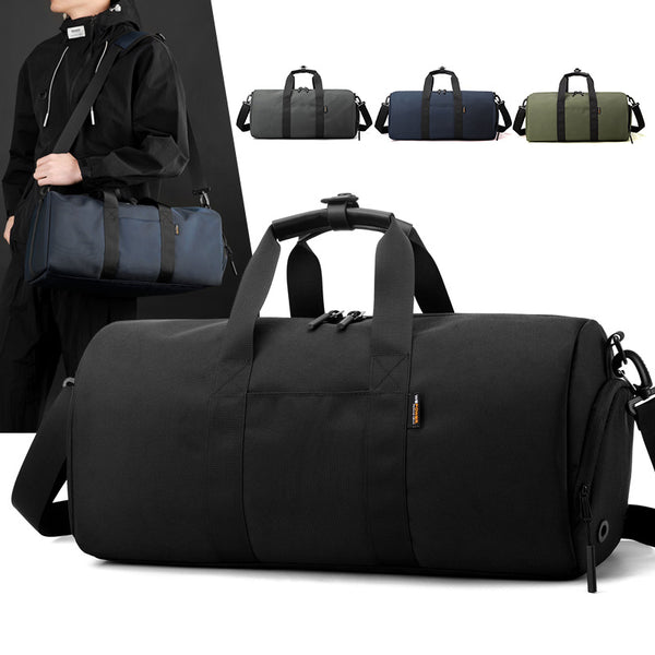 WEPOWER New Solid Color Simple Fitness Bag Multifunctional Yoga Bag Large Capacity Dry and Wet Separation Travel Bag