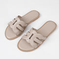 Summer slippers women's internet celebrity new korean style casual non-slipeasiest for match flats one-line slippers fashion sandals women's outwear