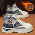 High-top men's shoes winternew arrivalfleece-linedheattech cold-resistant cotton shoes leather men's outdoor non-slipwaterproofworkwear boots