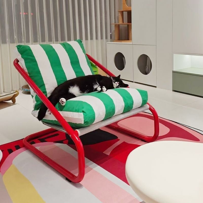 Influencer-approved single sofa chair - lazy balcony lounge chair - minimalist single seater - wabi-sabi style furniture - cotton living room