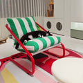 Influencer-approved single sofa chair - lazy balcony lounge chair - minimalist single seater - wabi-sabi style furniture - cotton living room