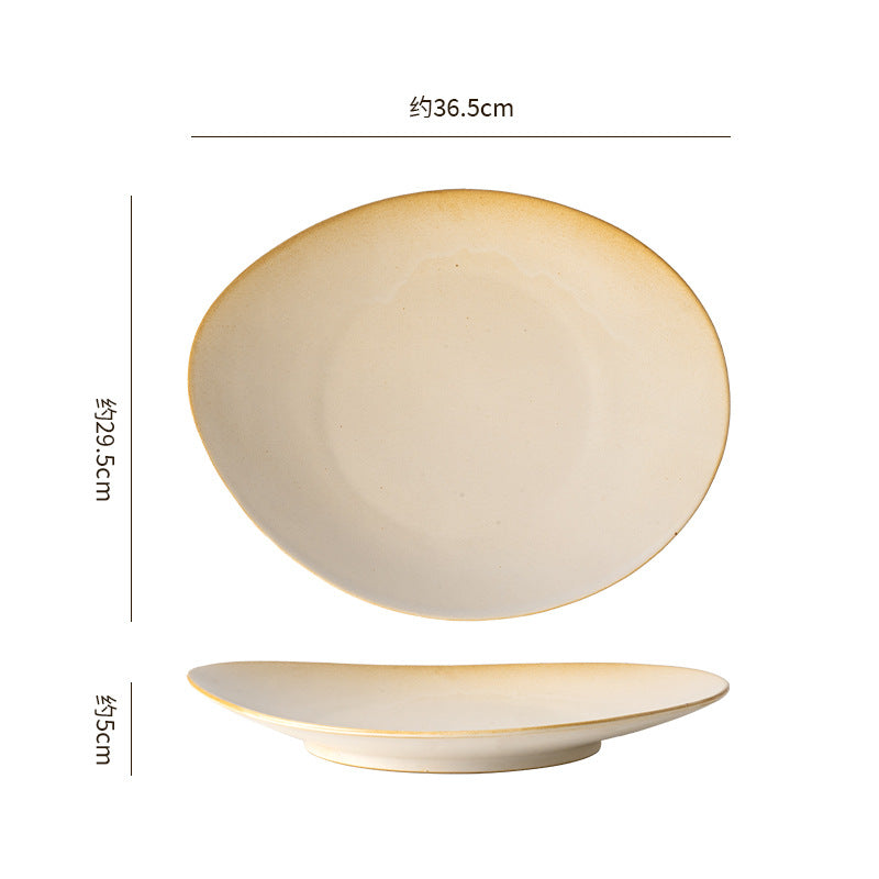 Vintage irregular high-end bowls, plates, and dishes - restaurant, hotel, and home tableware - unique dinnerware for serving dishes, desserts, rice bowls, and plating