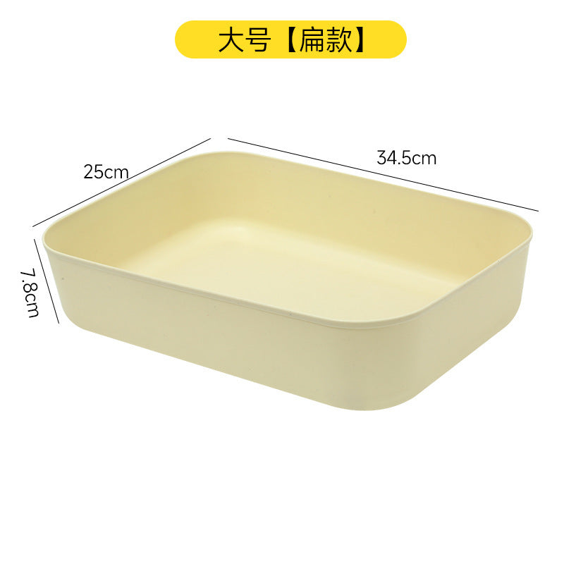 Storage box, desktop finishing, living room snacks, toy storage basket, kitchen sundries basket, rectangular covered storage box.