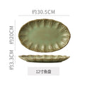 12inch fish plate-fruit green