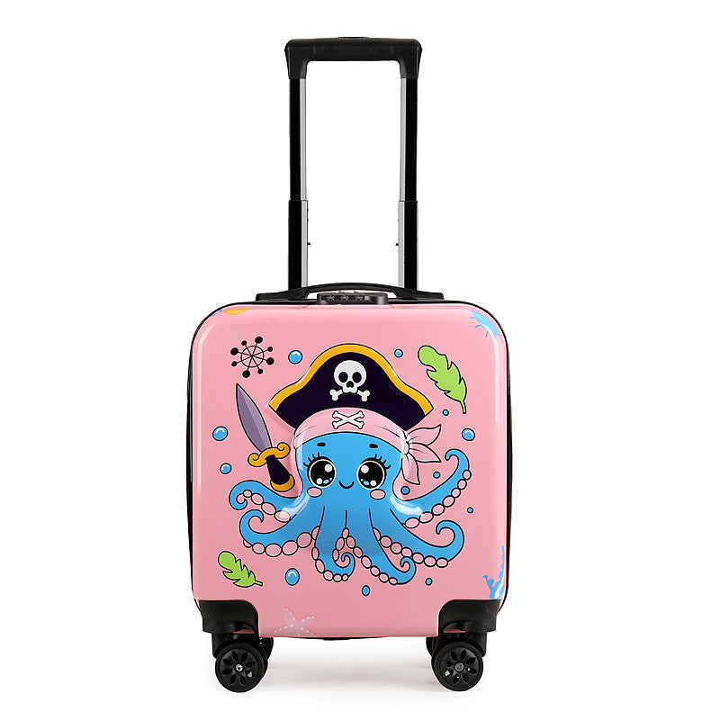 New children's trolley case 18-inch large-capacity universal wheel boarding case cartoon cute suitcase suitcase wholesale