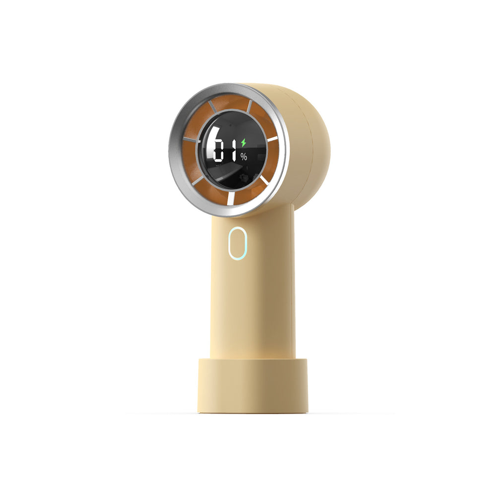2025 digital display high-speed fan, usb rechargeable handheld, extra-long battery life, cooling desktop, rechargeable portable brushless fan