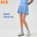 Carefully selected new water-cooled elastic fashionpleated skirt double-layer fashion tape three-point sports pants dk383