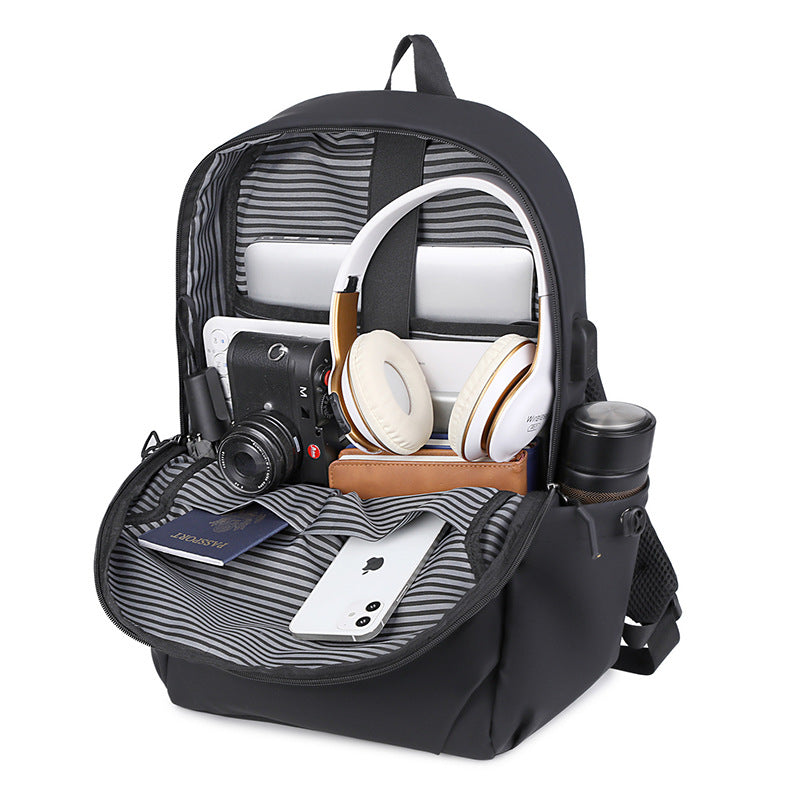 New l Korean version student backpack nylon fabric backpack computer bag Korean version Japanese and Korean male and female couples splicing bag