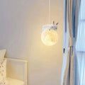 Modern minimalist panda cream style pendant light - three-light luxury dining table, dining room, bedroom cute ambiance pumpkin small pendant lamp