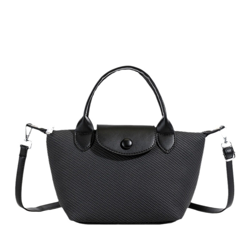 French fashion retro dumpling bag women's 2025 new simple texture shoulder bag versatile messenger bag mobile phone bag