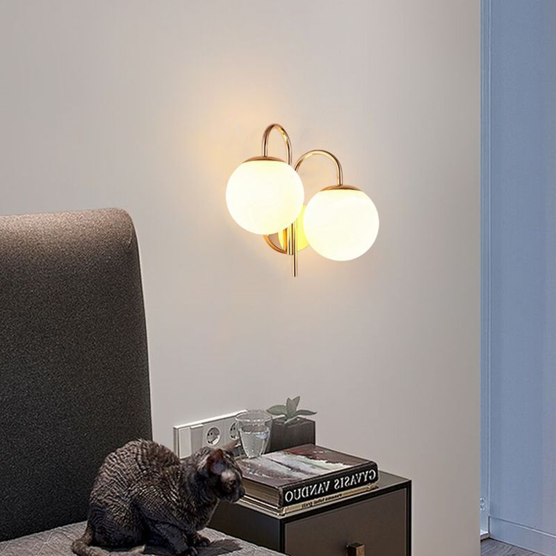 Artistic bedside wall lamp staircase balcony led wall sconce bedroom bedside light double head living room aisle room wall light