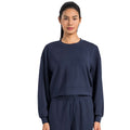 New air layer crew neck casual yoga long sleeve loose fit quick-dry drapey sports sweatshirt for women daw015
