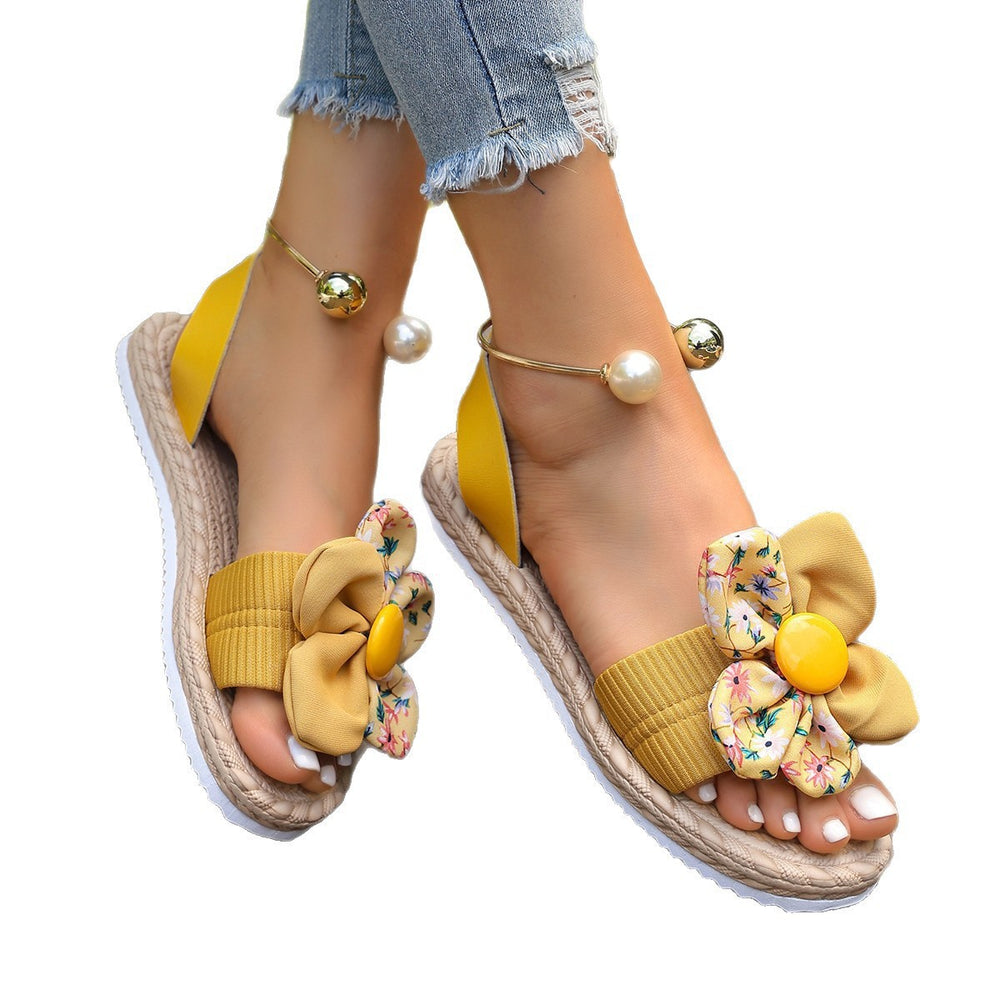 Wholesale plus-size bow slide sandals: stylish, comfortable, flat, perfect for summer, beach, and vacation